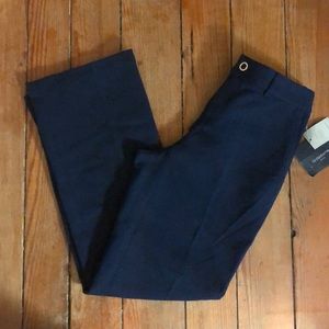 LIZ CLAIBORNE size 4P Blue Khaki Audra Nautical Twist $79 NEW